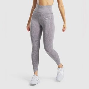 Gymshark Vital Seamless Heathered Grey Leggings Size XS
